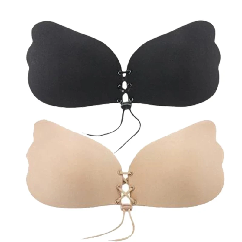 Sujetador adhesivo Invisible sin tirantes para mujer, Push Up, lencería Sexy sin espalda, Bralette de silicona sin costuras, ropa interior