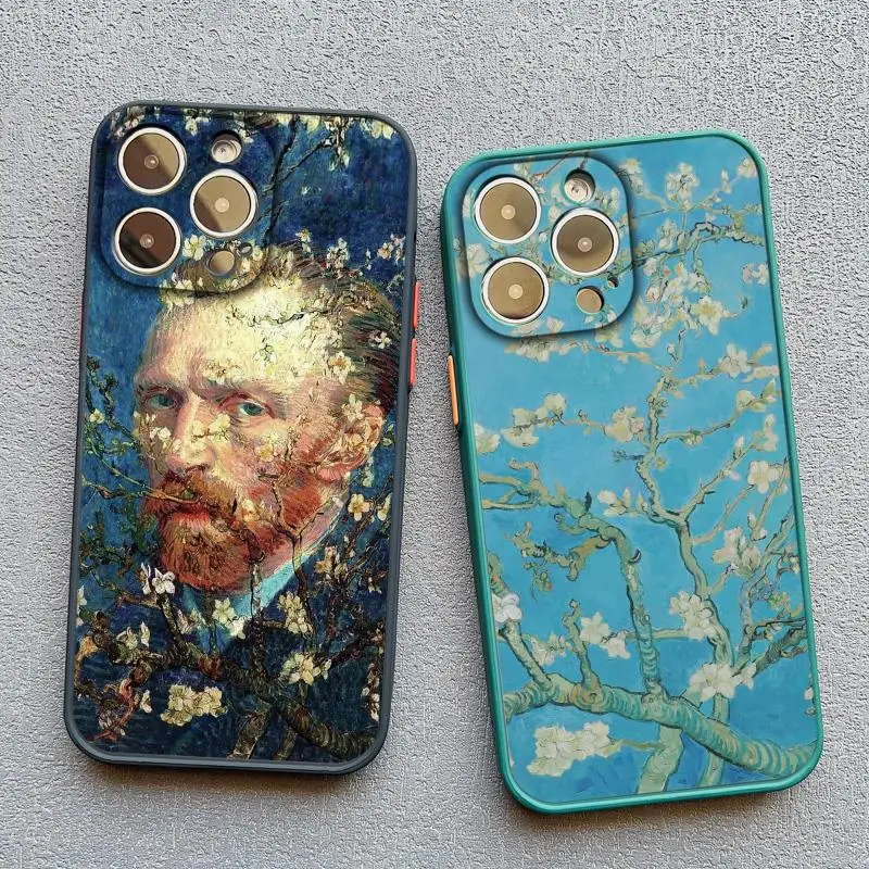 Retro Van Gogh Oil Paint Vintage Shockproof Phone Case Cover