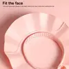 Shower Cap Shield Adjustable Bathing Head Hat Shampoo Visor Cap Soft BPA Free Hair Washing Shield For Head Ear Eye Protection 5
