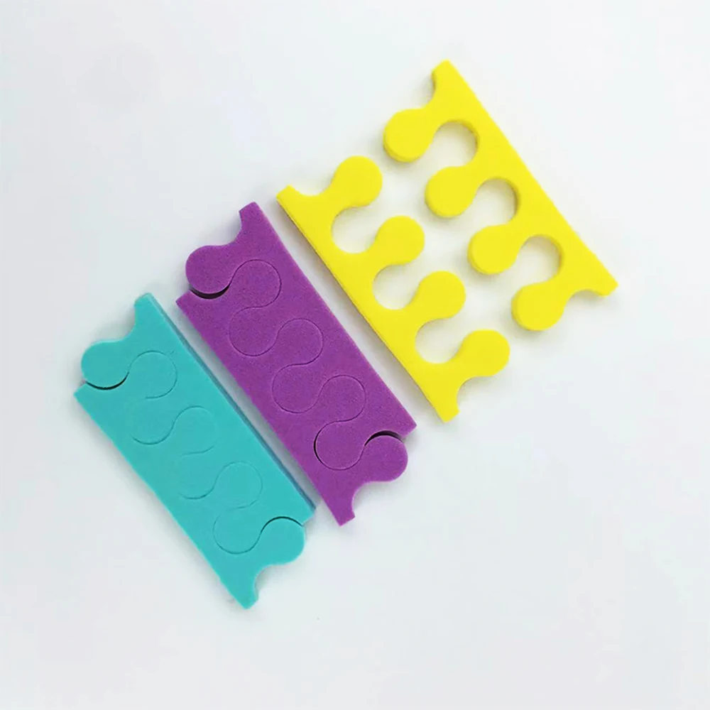 200 Pcs Nail Art Toe Separators Fingers Sponge Soft Foots Care Tool for Pedicure