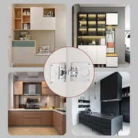 ชุดซ่อมบานพับตู้ 2-100 ชุด แผ่นซ่อมบานพับประตูสแตนเลส แผ่นยึดบานพับประตูตู้ เครื่องมือซ่อมบานพับประตูตู้ 2