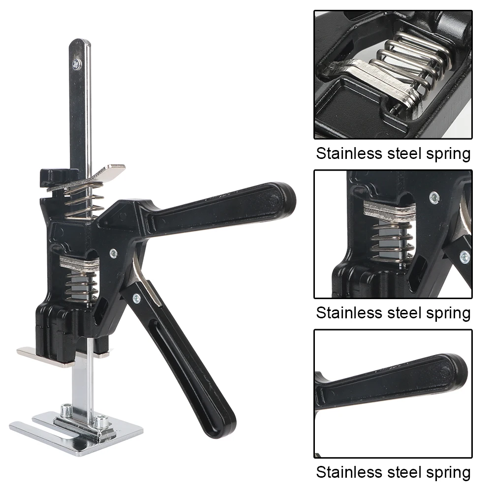 Elevator Tool Door Panel Drywall Lifting Cabinet Board Lifter Hand Lifting Tool Labor-Saving Arm Jack Tile Height Adjuster