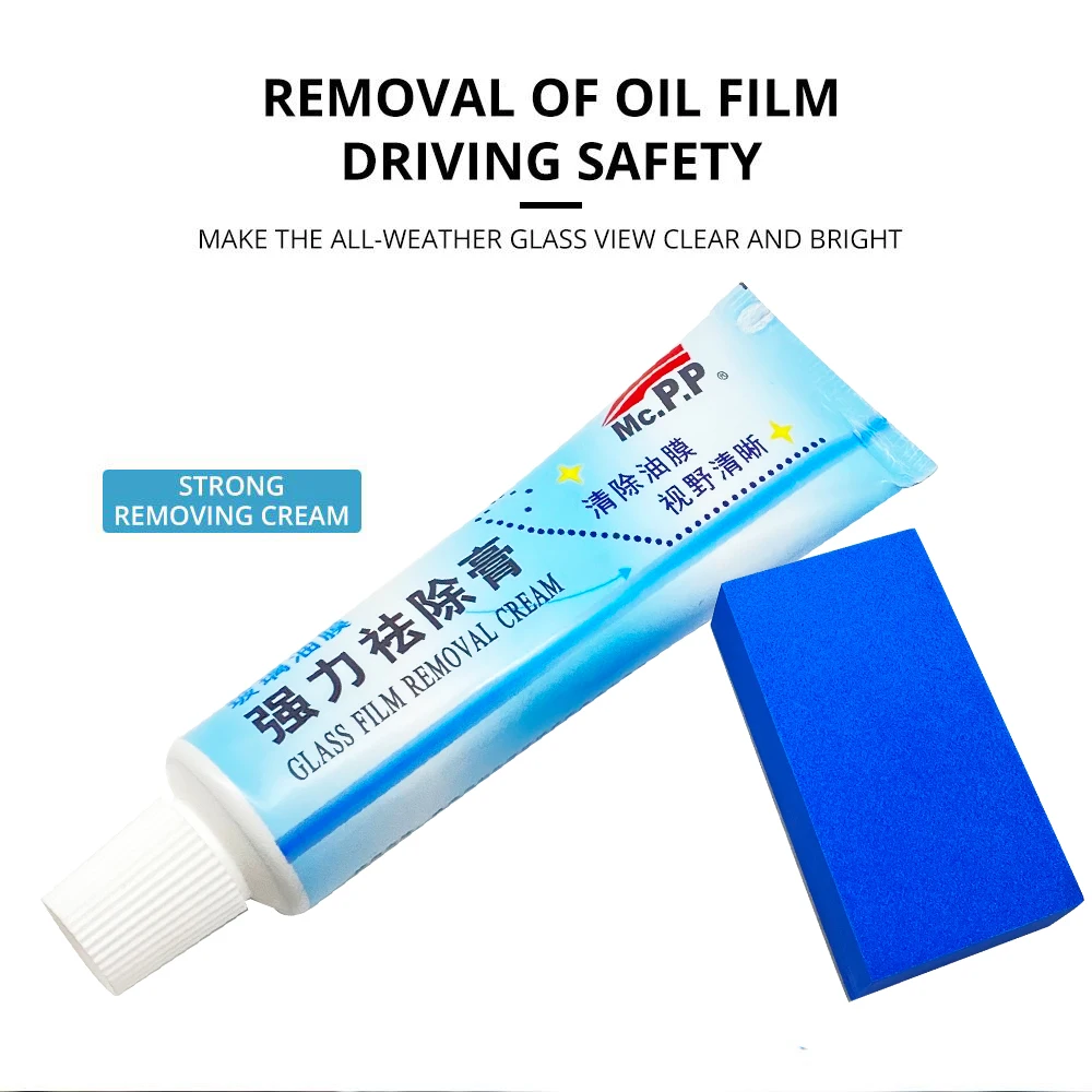 Auto Car Glass Polishing Degreaser Cleaner Oil Film Clean Polish Paste