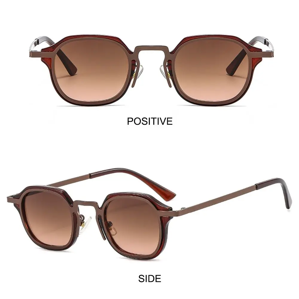 Vintage trendige Fahrsonnenbrille, kleine quadratische Sonnenbrille für Damen und Herren, Retro-Punk-Sonnenbrille – Detail 7