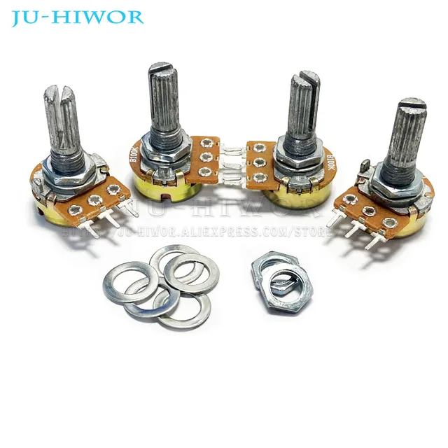 아두이노 애호가를 위한 다용도 및 내구성 있는 선형 테이퍼 회전 전위차계 저항기