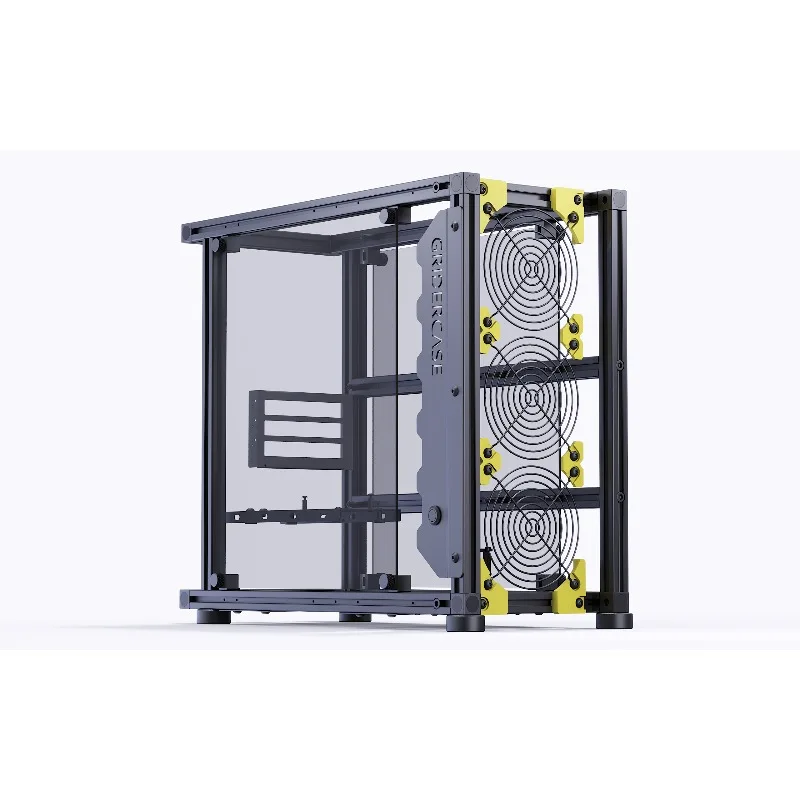 VEDDHA 베타 V2.0 럭셔리 에디션 - 오픈 프레임 ATX 케이스, 맞춤형 DIY 수냉 및 산업 디자인을 위한 풀 알루미늄