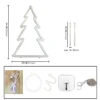 Christmas Tree LED Neon Light Sign for Christmas Shop Window Display Cafe Bar Decor USB Powered Dimmable Night Light Indoor Use 2