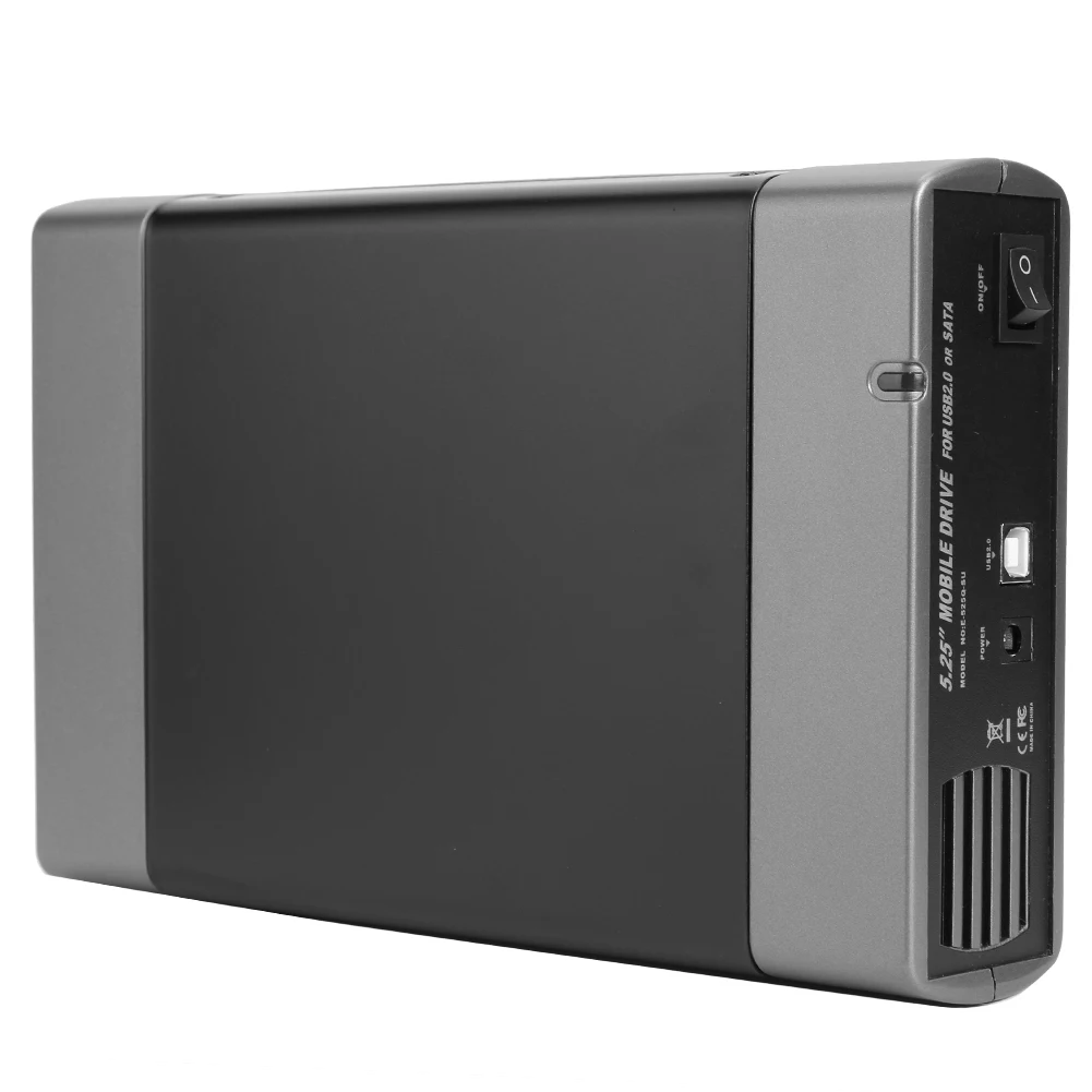 5.25인치 외장 하드 드라이브 인클로저 USB3.0/2.0-SATA 8TB 외장 하드 드라이브 케이스 16단 속도 녹음 SSD HDD 하드 디스크 박스