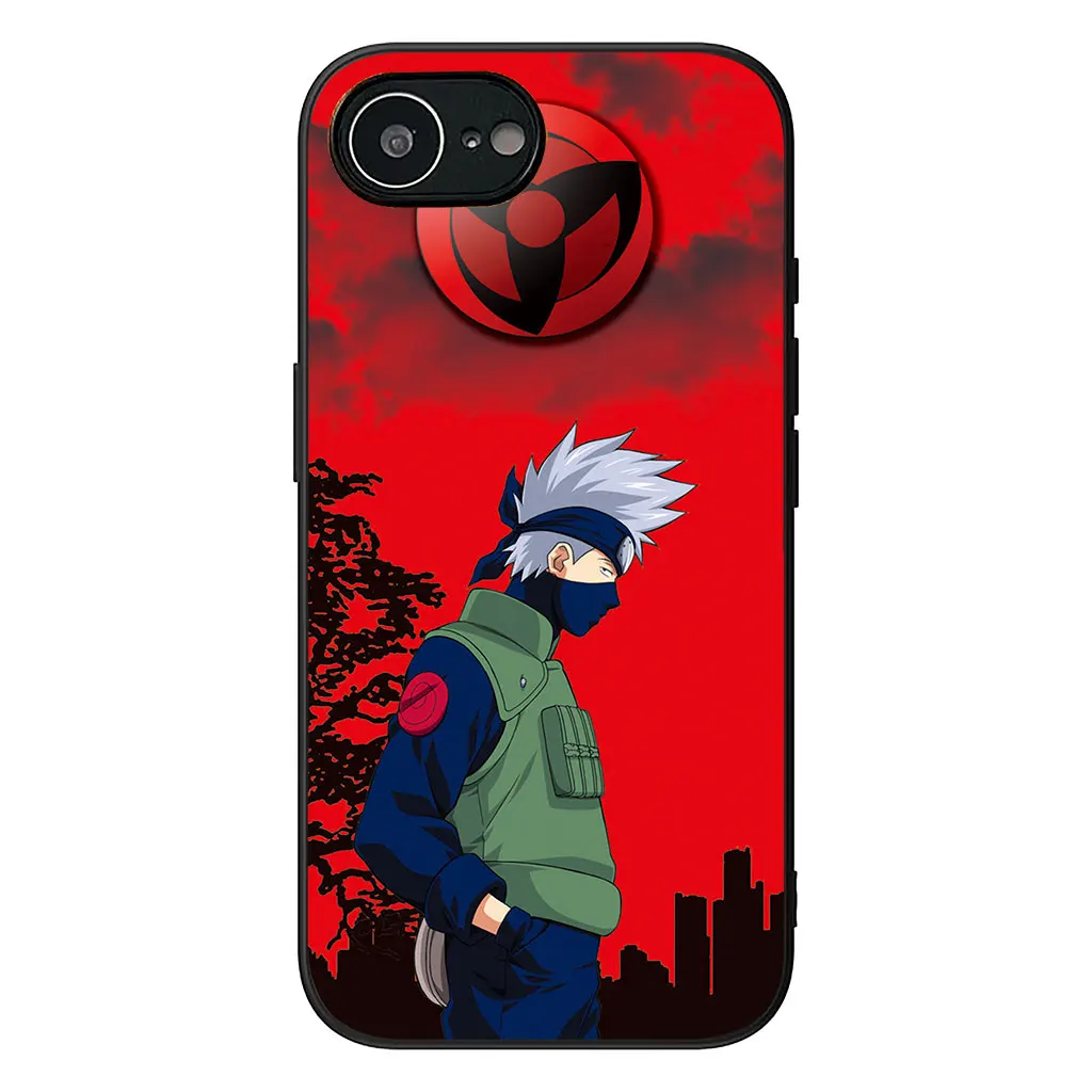 Naruto Themed Phone Case Featuring Namikaze Minato and Kakashi