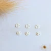 100pcs Tiny 4mm Mini Plastic Round Invisible Snap Button Home DIY Clothes Pajamas White Black Transparent Bag Press Buttons 4