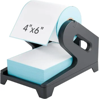 Supporto per etichette, porta etichette per spedizioni, accessorio da scrivania per stampanti, per etichette in rotolo e a foglietti, per piccole imprese, fabbriche e uffici.