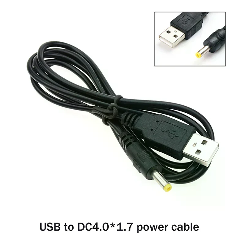 100CM 전원 USB 충전기 케이블 DC 4.0mm 플러그 DC4017 100 110 게임 플레이어 5V2A용 충전