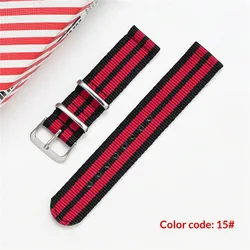 Universal Waterproof Nylon Canvas Watch Band - Premium Sport Strap - 24mm (15)