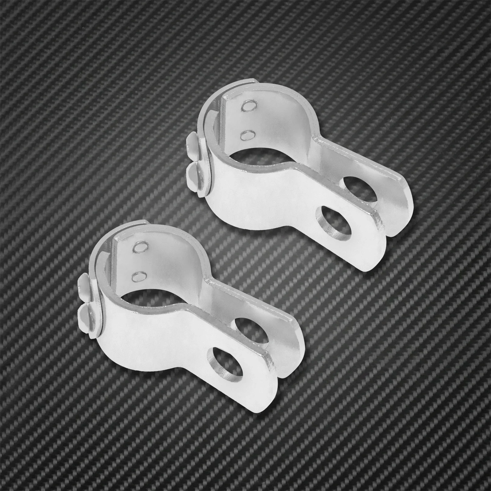 Motorcycle 32mm Engine Guard Foot Pegs Mount Clamps For Harley Sportster Softail Touring 1-1/4" Highway Footrest Mount Clamps
