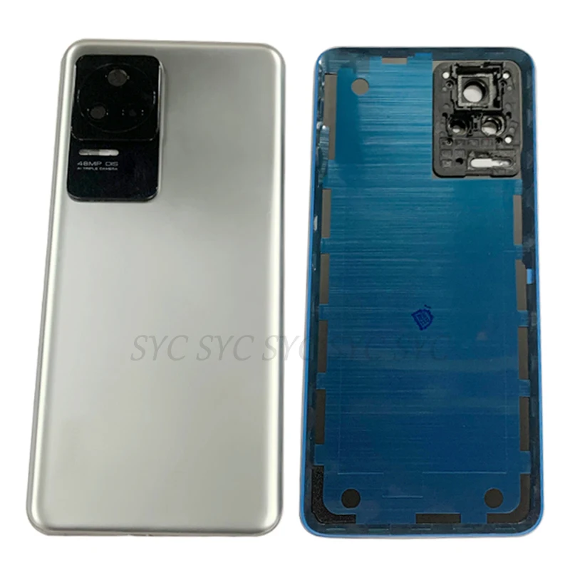 Original Rear Door Battery Cover Housing Case For Xiaomi Redmi K50 Back Cover with Camera Lens Logo Repair Parts
