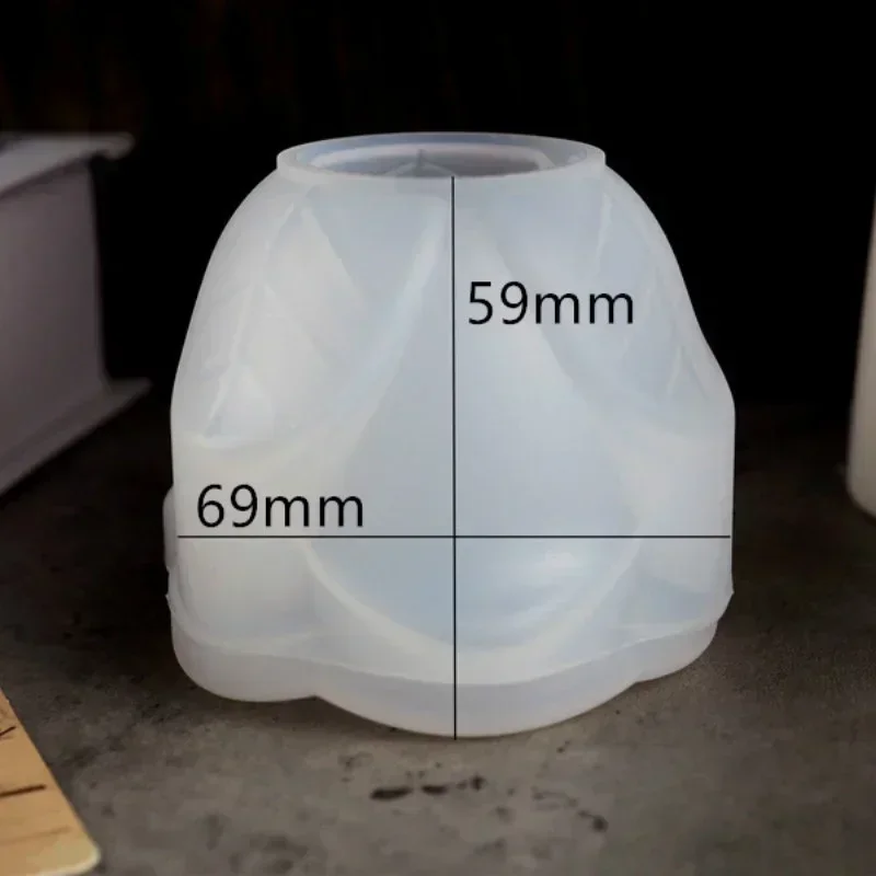 DIY Crystal Epoxy Resin Mold Rose Candlestick Ashtray Multifunctional Mirror Silicone Mold