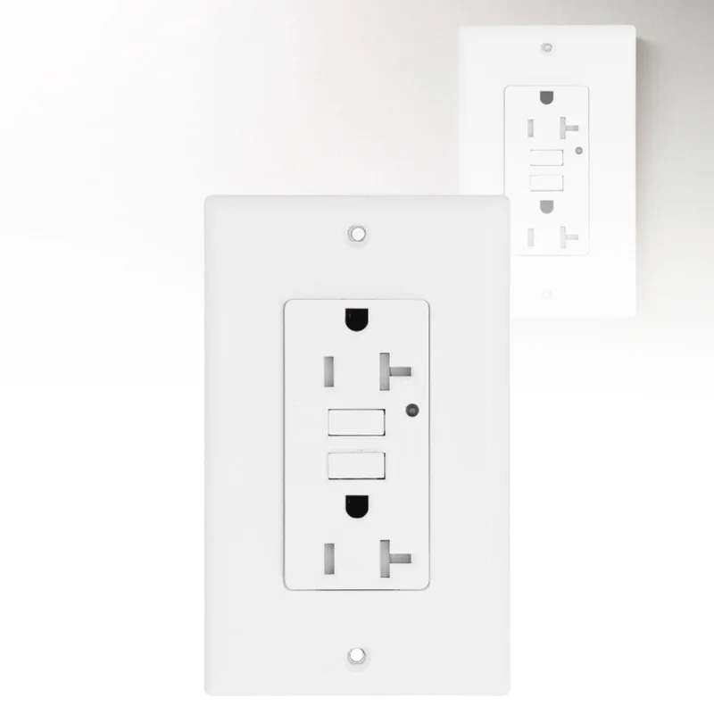 GFCI 콘센트 LD-3008B ETL 인증 ABS 장 스마트 벽면 플레이트 리셉터클 AC125V