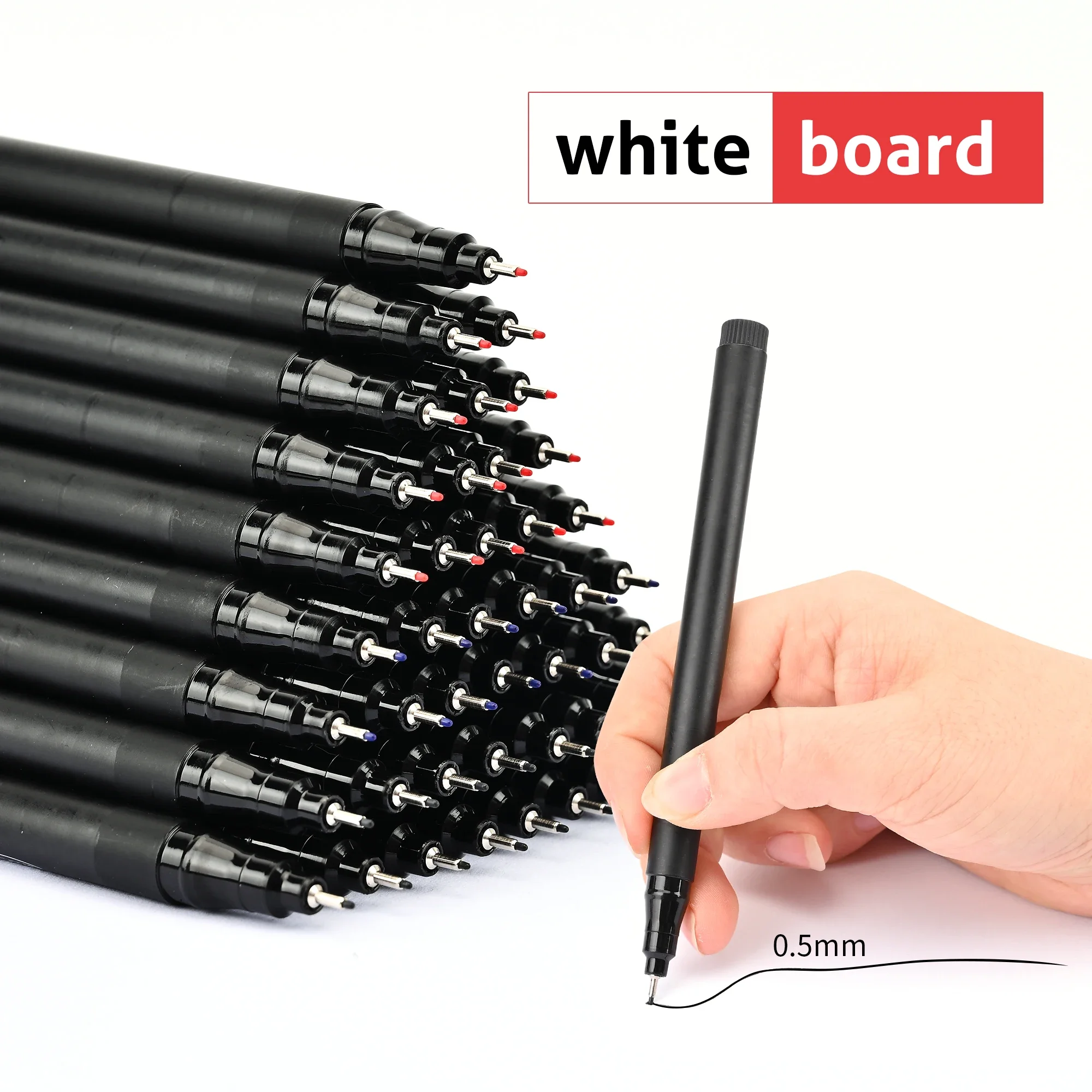 Dry Erase Markers Ultra Fine Tip 0.5mm 3Colors Erasable Whiteboard Markers for Kids School Office Planning White Board 4/10Pcs white marker pens color marker pens pen marker marker pens whiteboard pens dry erase markers