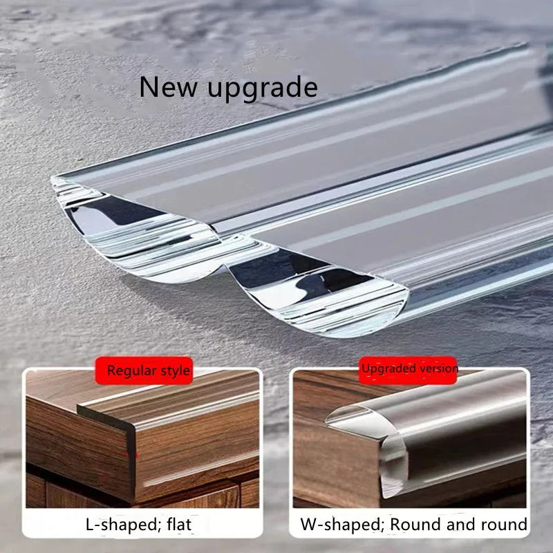 Description Picture 6 of itemTransparent PVC baby protection strip silicone soft corner protection for desk drawer corner anti-bump safety protection strip