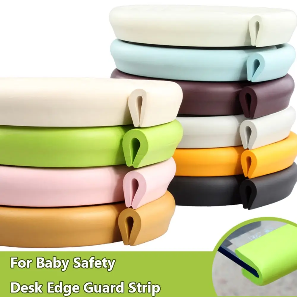 2m Collision Cushion Foam Bumper Free Tape Baby Safety Desk Edge Guard Strip Table Corner Protector silicone table corner protector table corner protector table edge protector furniture anti collision strip