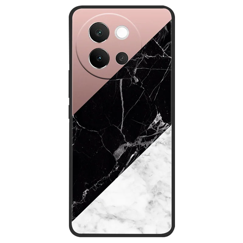 Marble Soft Matte Silicone Back Cover - Full Coverage Phone Shell 6.78 Coque