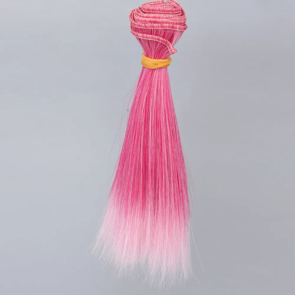 15cm BJD/SD Doll Hair DIY Doll Straight Hair wig for Bjd Rainbow Color Hair bjd wig hair