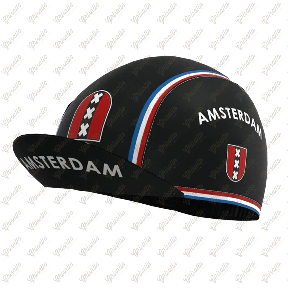 Amsterdam Retro Multi Styles Pizza Plant Dog Lips Sunday Ride Bike New Classical Cycling Caps Bouygues Gorra Ciclismo Unisex 3