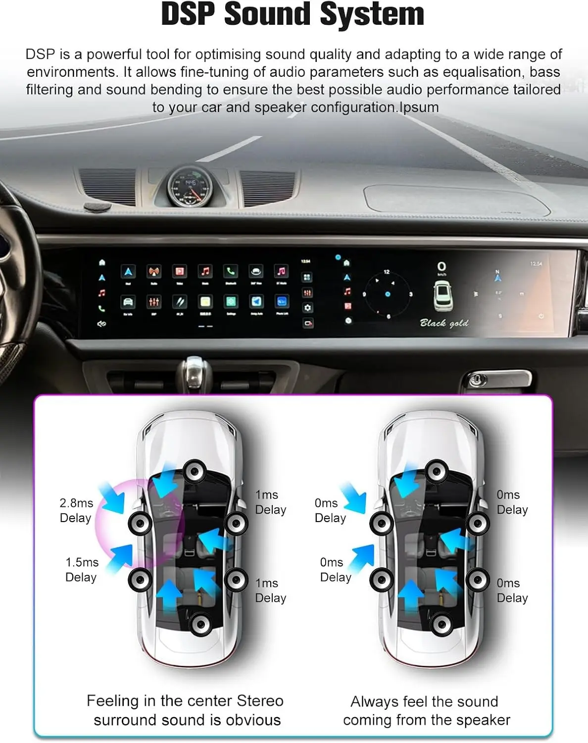 CarPlay Android radio suitable For Porsche Macan 2014-2017 in-car multimedia pl