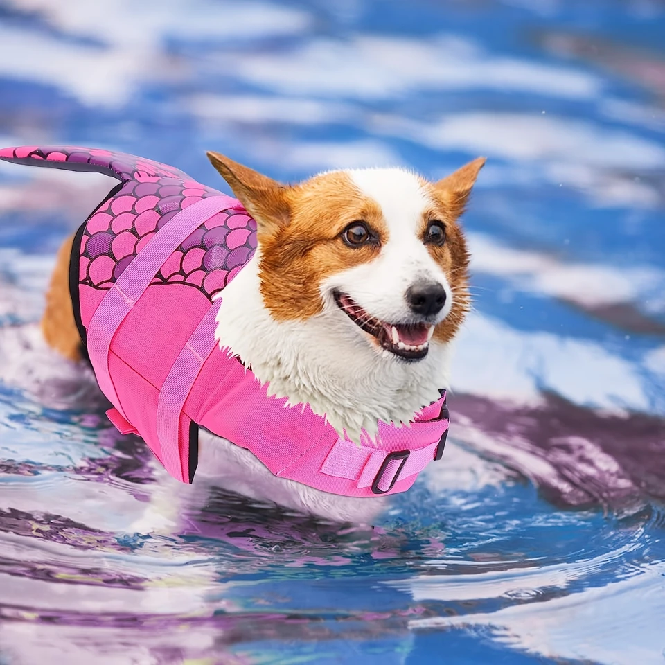 Stylish Pet Swimsuit Dog Life Jacket for Summer
