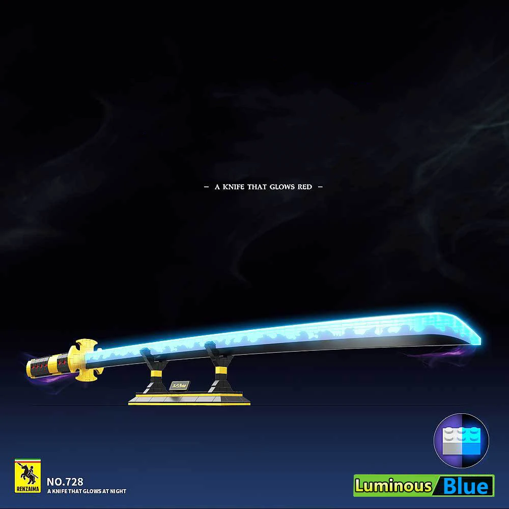 Новый конструктор аниме Yamato Demon Slayered Katana Zangetsu модель сборного блока меч оружие