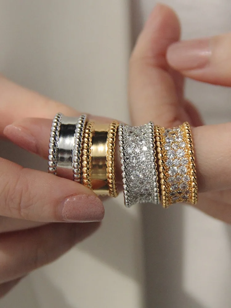 

High Quality European And American Popular 925 Silver Women's Ring Proposal Signatur Fashion Luxury Brand Party Birthday Gift