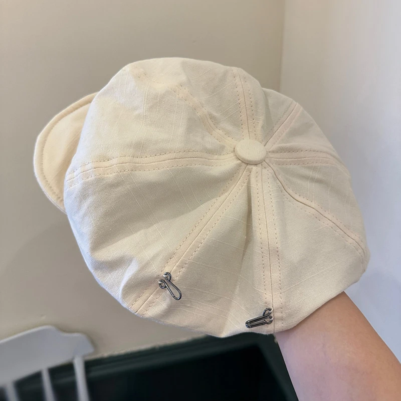 beret hat newsboy cap newsboy hat casual hat Harajuku Retro Style Oversized Berets Caps for Women in Spring Summer Fashion Versatile Casual Short-brimmed Newsboy Hats