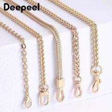 

Deepeel 1Pc 60/100cm Metal Bag Chain Replacement Shoulder Strap DIY LightGold Chains with Handles Handmade Sewing Accessories