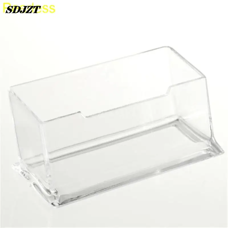 

Peerless 1pcs Display Stand Acrylic Plastic Clear Desktop Business Card Holder Desk Shelf Box storage Drop Shipping