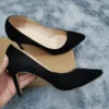 Women Pumps Sexy 8cm Suede Ponited Toes High Heels Fashion Office Stiletto Party Red Wedding Shoes Female Comfort Women Shoes 1