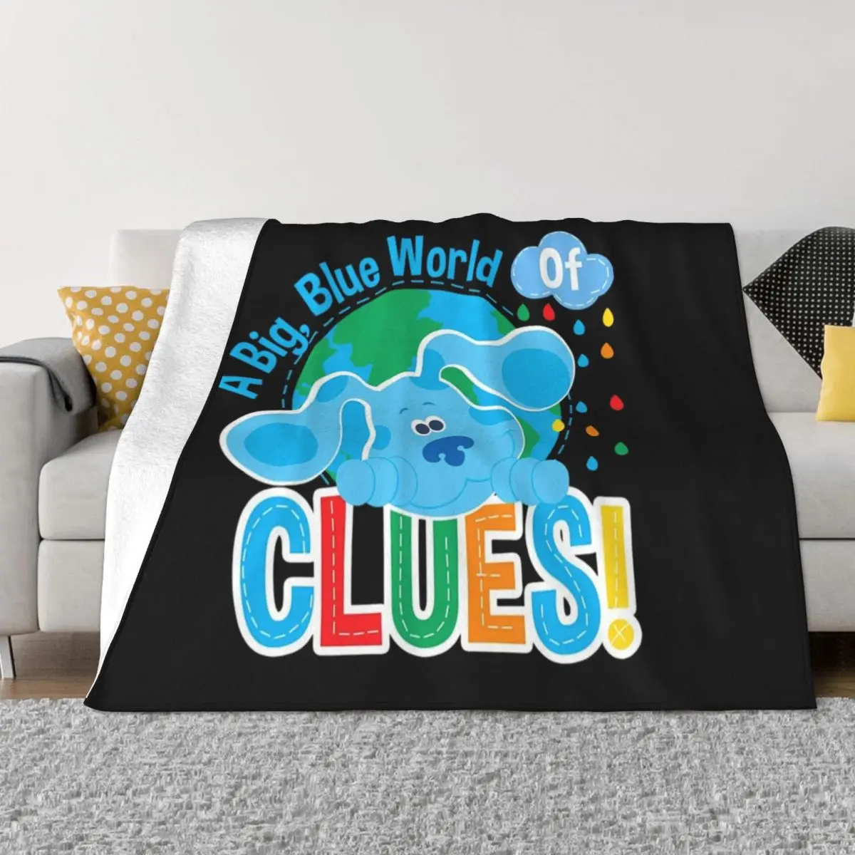 Blue Accessories & You A Big Blue World Of Centes! Coperta Coperta Furrys Coperte Pelose