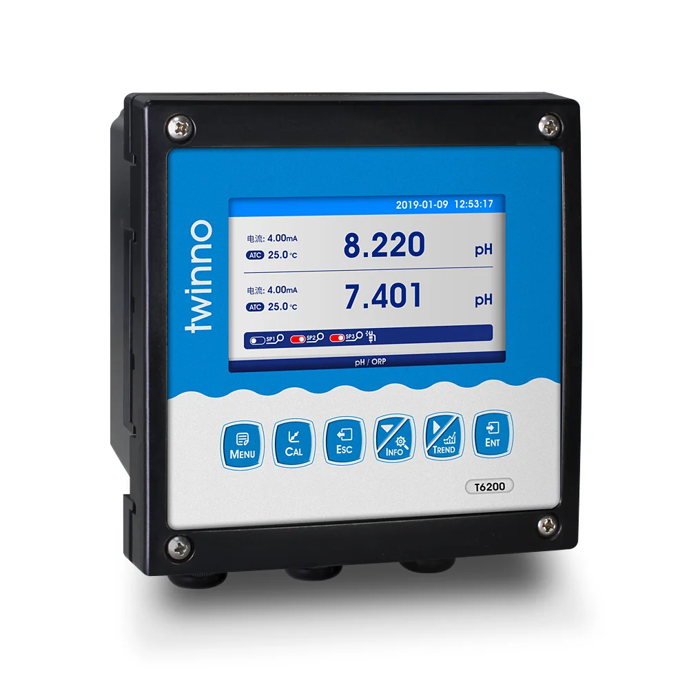 

Industrial Online Dual-channel Transmitter pH ORP TDS EC Salinity DO MLSS FCL technologies environnement High quality