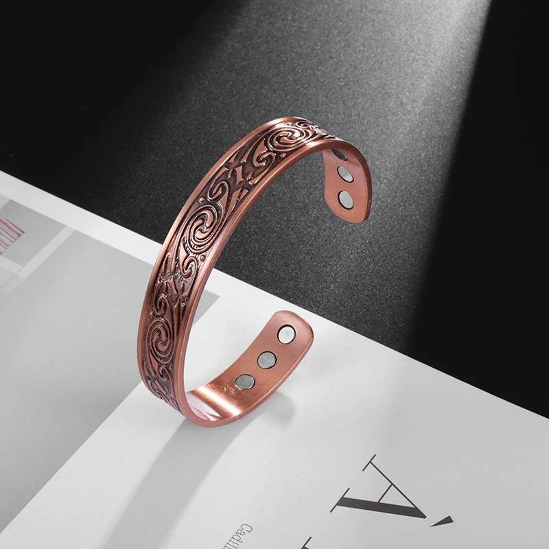 Trendy Magnetic Punk Bracelet Magnetic Metal Bracelet
