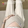 Autumn 2023 New Maternity Pants Low Waist Bell Bottoms Casual Trousers For Pregnant Women Spring Autumn Outer Wear 5