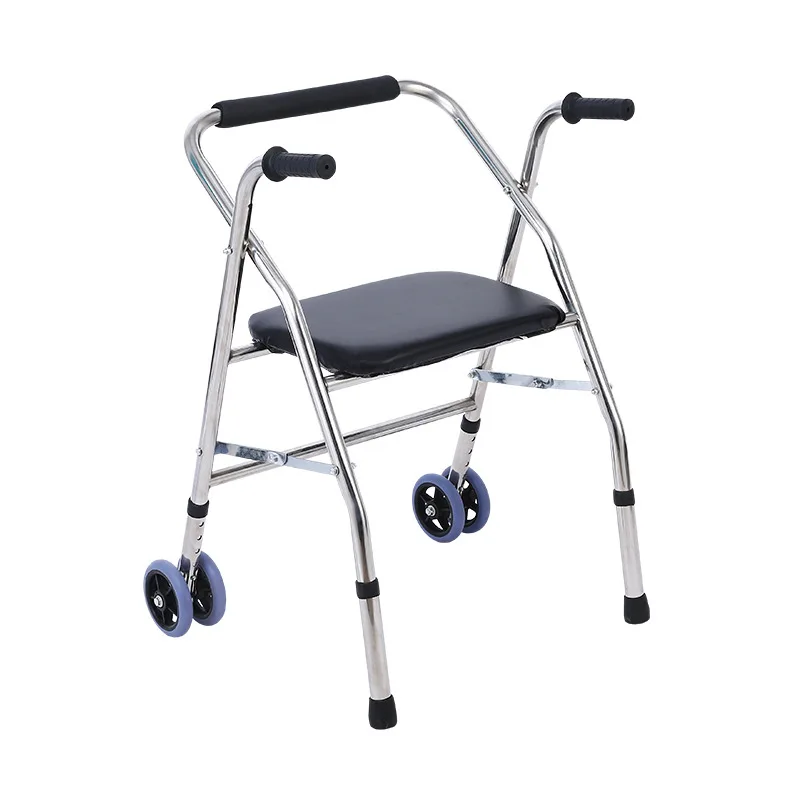 Adjustable Foldable Movable Aluminum Tube Walker for Disabled and