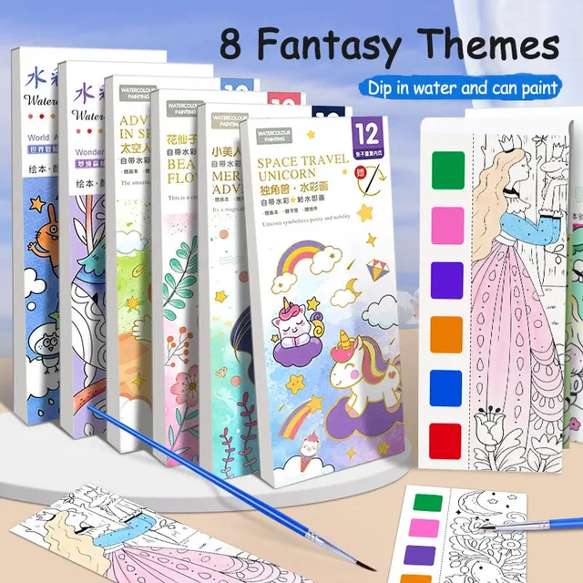 Portable Watercolor Painting Book 1