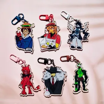 Portachiavi Forsaken, portachiavi in acrilico | 1x1x1x1, Due, Tempo, Ellot,007n7,C00lkidd,Mafioso, Simpatico gioco di cartoni animati Ciondolo personaggio