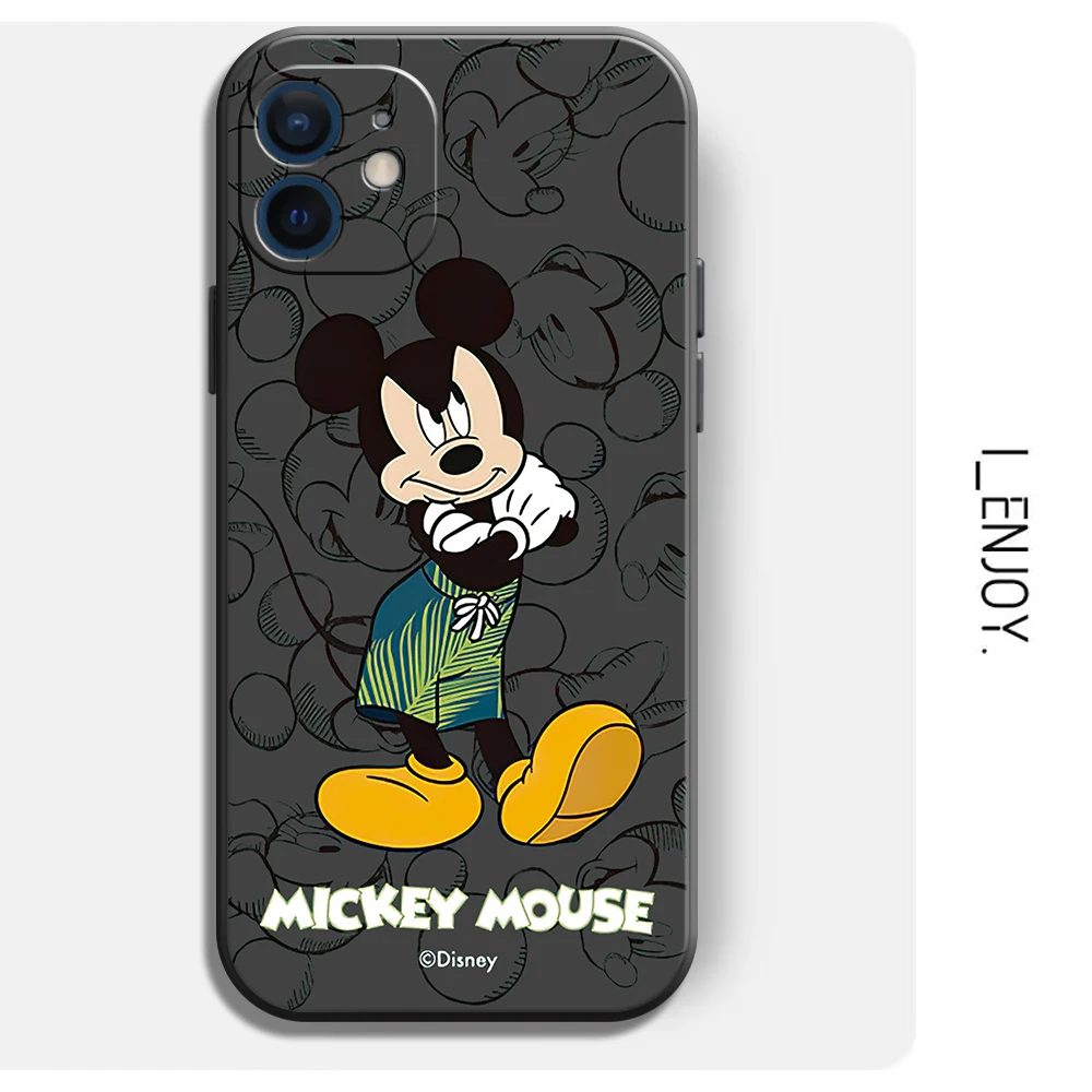 Disney Mickey Anime Phone Case For iPhone 11 12 Pro MAX Mini 13 Pro MAX 6 6S 7 8 Plus X XS MAX XR SE 2020 Cute TPU Fund Cover iphone se phone case