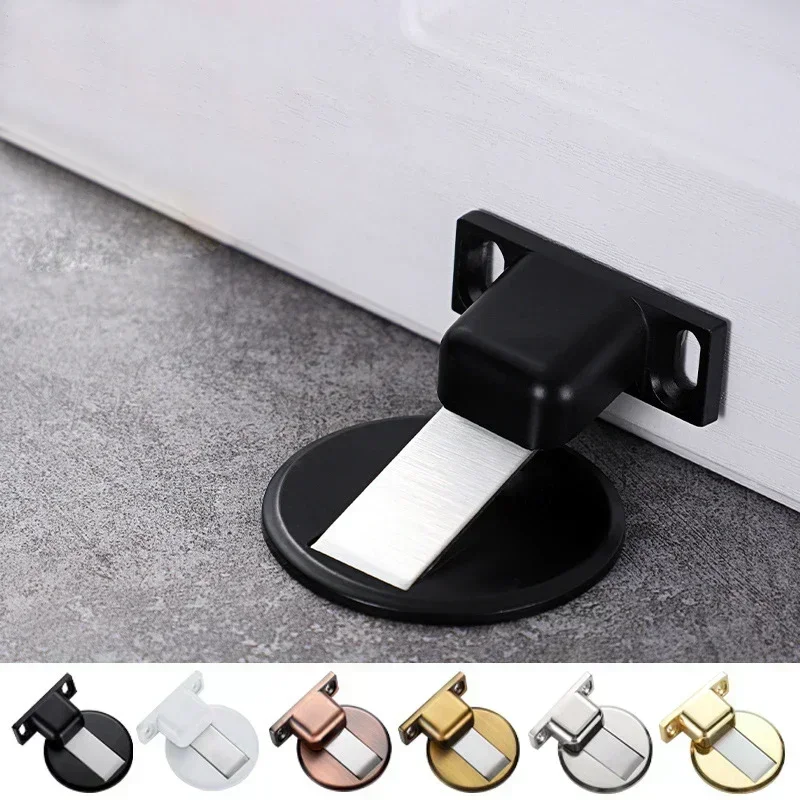 50pcs Non-punching door ground suction Invisible door suction bathroom strong magnetic anti-collision magnetic resistance