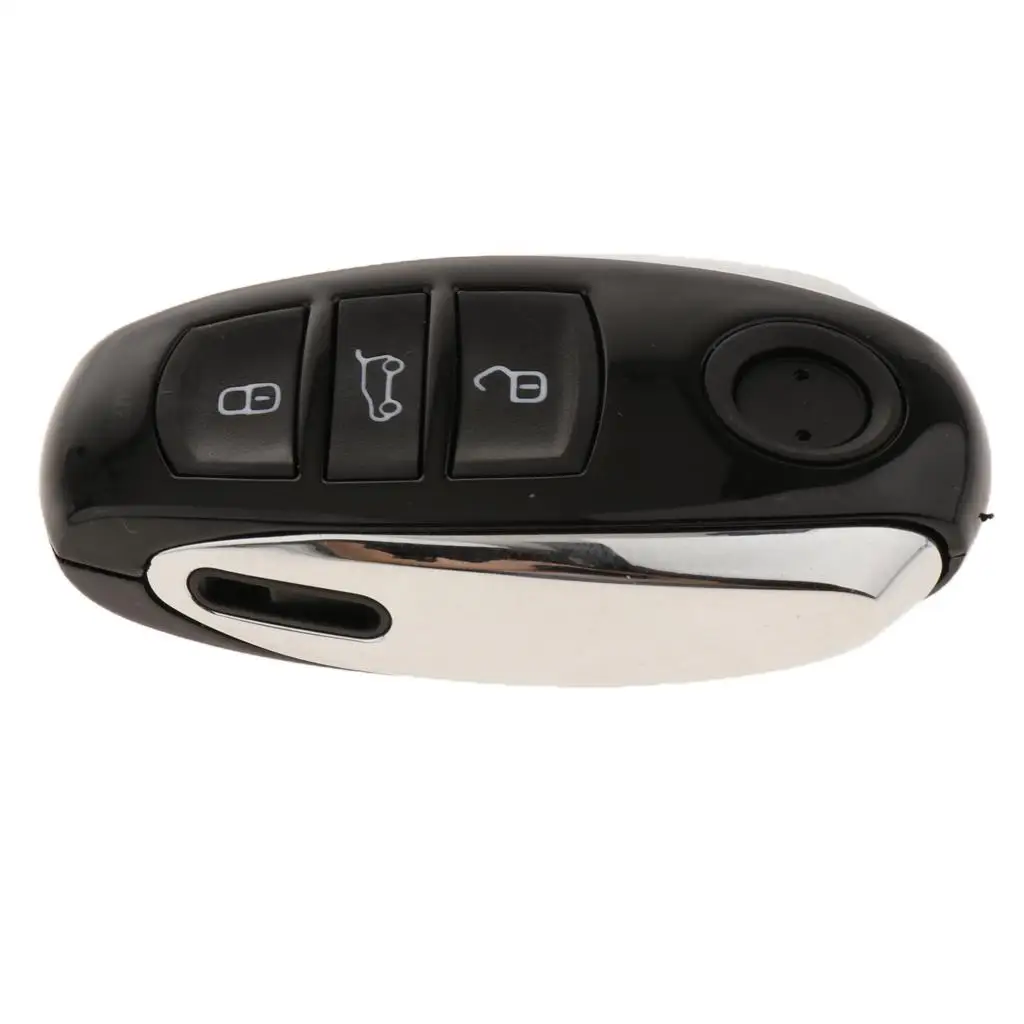 Key Fob Remote Cover Protector Shell Case Cover for Touareg Silver Edge