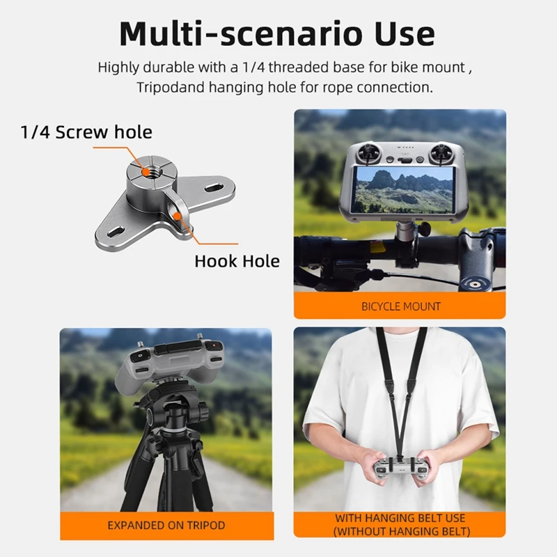 Support sangle télécommande DJI RC2/RC avec crochet écran