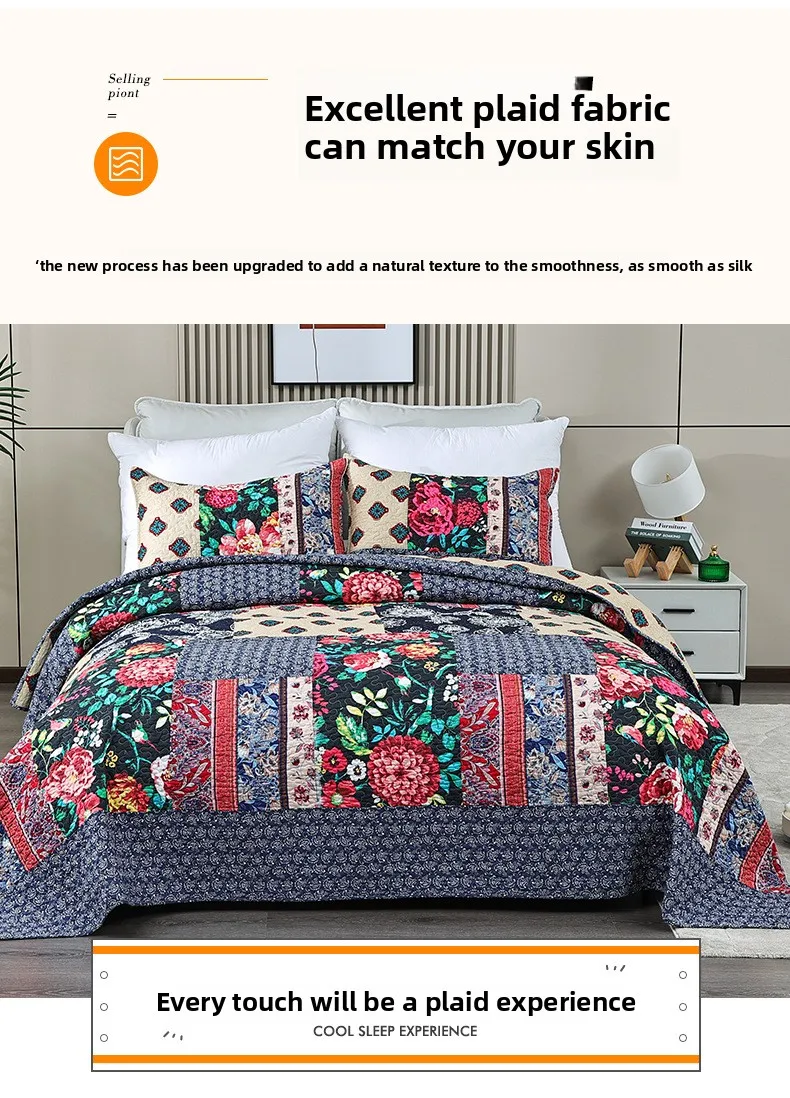 Cozy Handmade Patchwork Bedspread