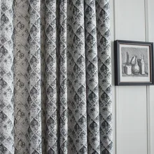 Rideau de fenêtre en lin Jacquard, rétro, moderne, Simple, en coton, pour salon, salle à manger, chambre à coucher, nouvelle collection 