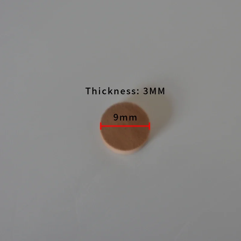 50 Musical Instruments Natural Cork Pad Repair Parts 9mmx3mm Compatible with Trumpet Trombone Clarinet Oboe Water Pad