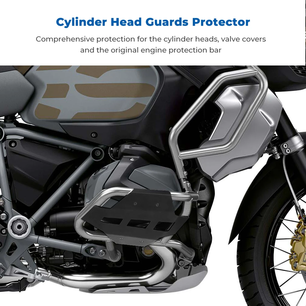 KEMIMOTO Cylinder Head Guards Protector Cover BMW R 1250 GS ADV 1250GS R1250GS Adventure Engine Guards motorcycle engine cover engine cover protector engine guard